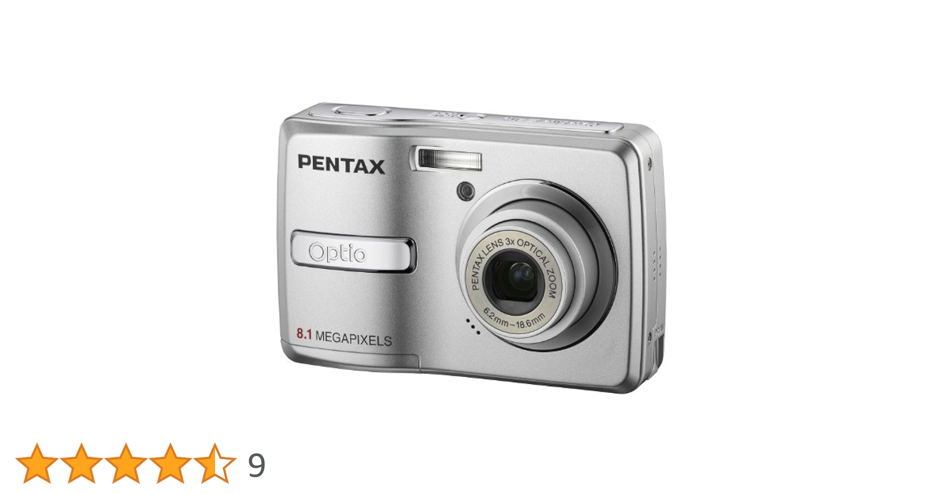 Pentax Optio E40 Digital Camera 8 Megapixels 3x Optical Zoom
